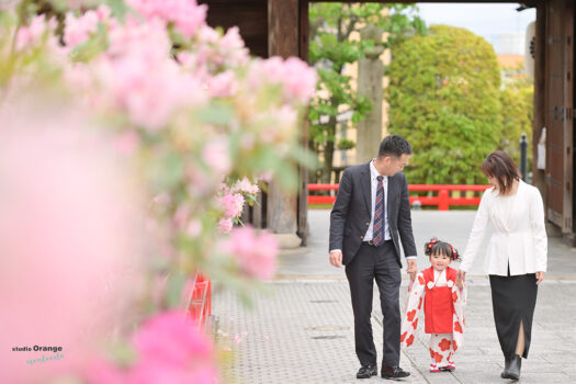 七五三　ロケーション　出張撮影　中山寺　３歳　女の子