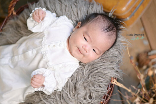3ヶ月男の子お宮参り撮影