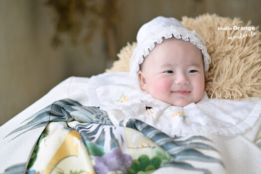 ３ヶ月男の子お宮参り撮影