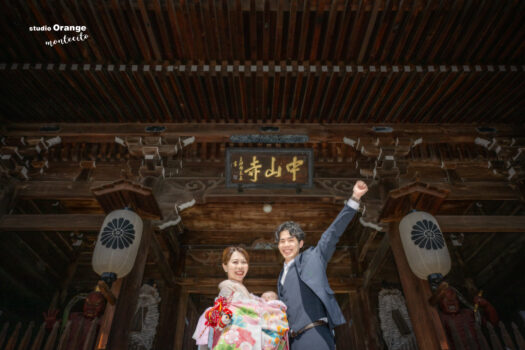 中山寺　梅　お宮参り