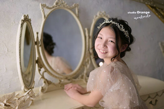 12歳女の子卒業記念撮影