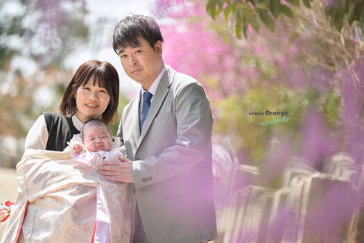 3ヶ月女の子お宮参りロケーション撮影