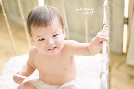 1歳男の子お誕生日撮影