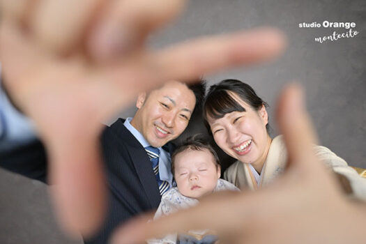 2ヶ月男の子お宮参り撮影