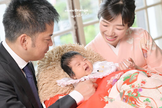 生後1ヶ月女の子お宮参り撮影