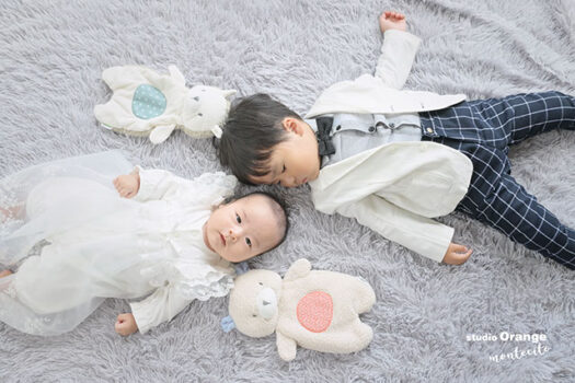 宝塚市生後2ヶ月男の子のお宮参り撮影