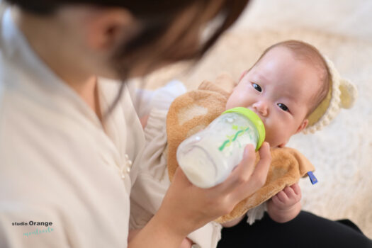 お宮参り撮影　ミルク