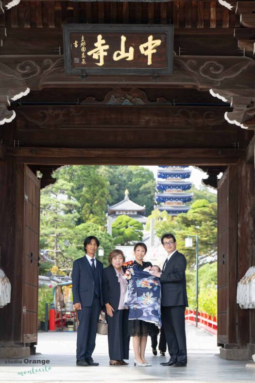 お宮参り　中山寺　お宮参り撮影