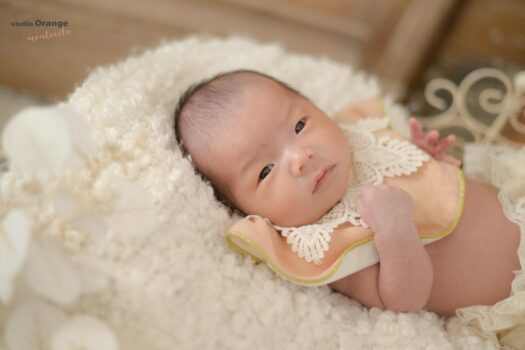 お宮参り　宝塚市写真館　はだかんぼう