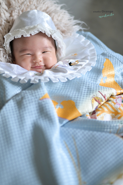 ３ヶ月男の子のお宮参り撮影