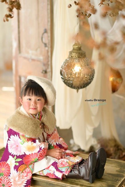 宝塚市　3歳女の子　七五三撮影