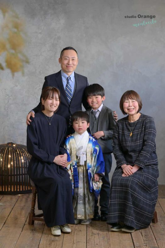 七五三撮影　宝塚写真館　5歳男の子