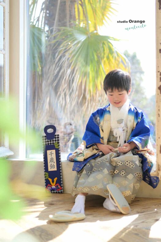 七五三撮影　宝塚写真館　5歳男の子