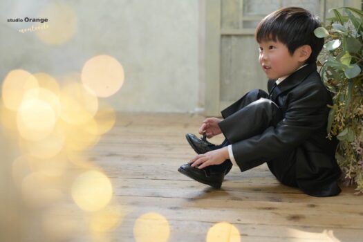 七五三撮影　宝塚写真館　5歳男の子