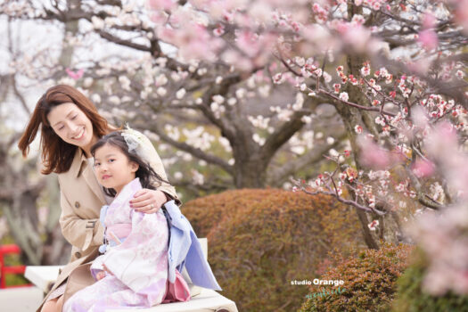 中山寺で七五三桜ロケーション撮影