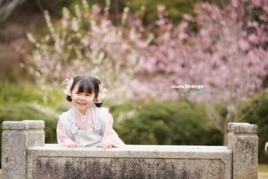 中山寺で七五三桜ロケーション撮