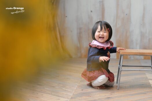 お誕生日撮影　1歳バースデー　宝塚市写真館