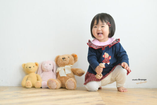 お誕生日撮影　1歳バースデー　宝塚市写真館