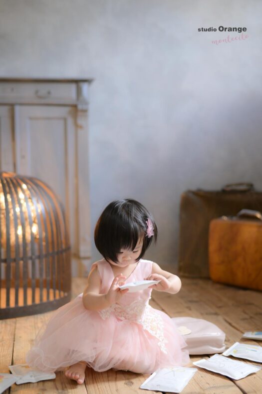 お誕生日撮影　1歳バースデー　宝塚市写真館