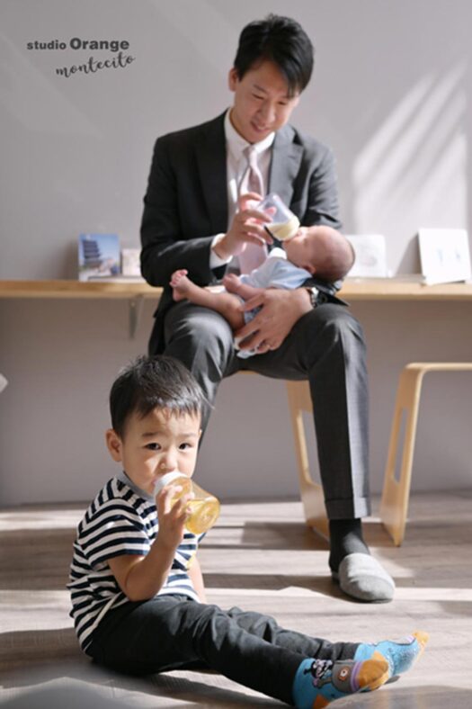 宝塚市　写真館　父の日　親子写真