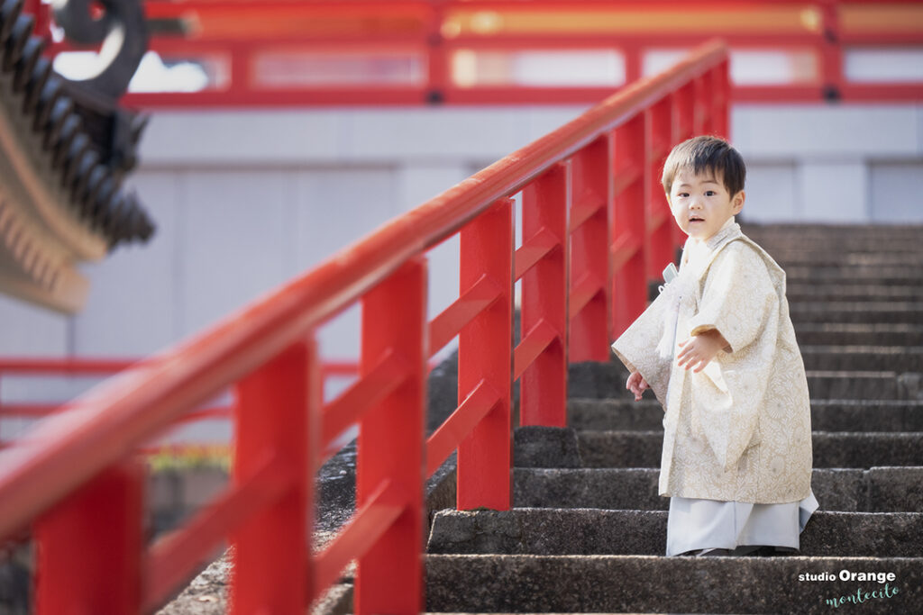 中山寺で七五三ロケーション撮影